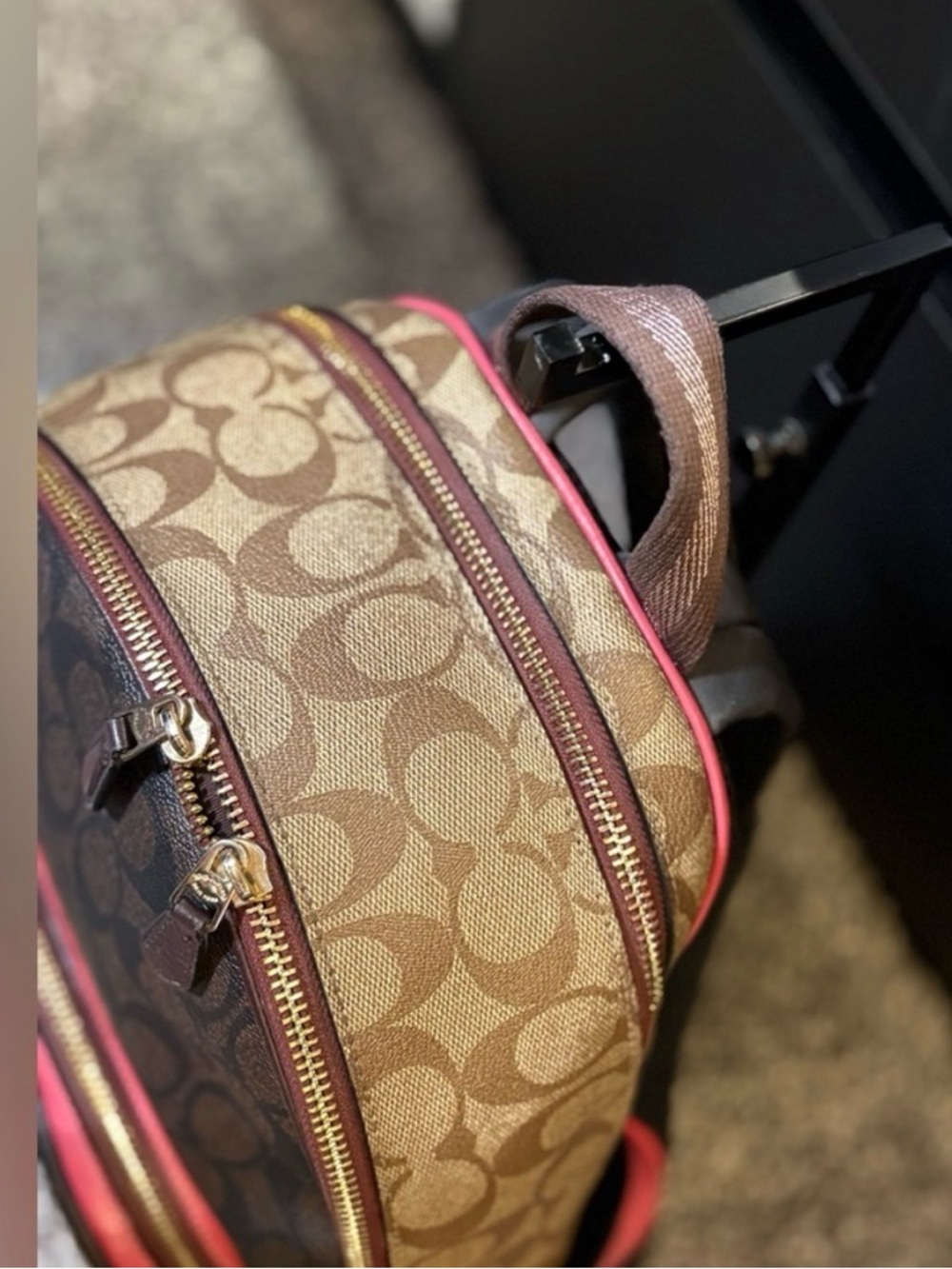 Coach Court Backpack in Signature Canvas with Color-Blocked - Picture 8 of 12